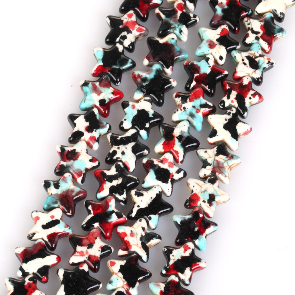 6:12mm turquoise five-pointed star Camouflage dark