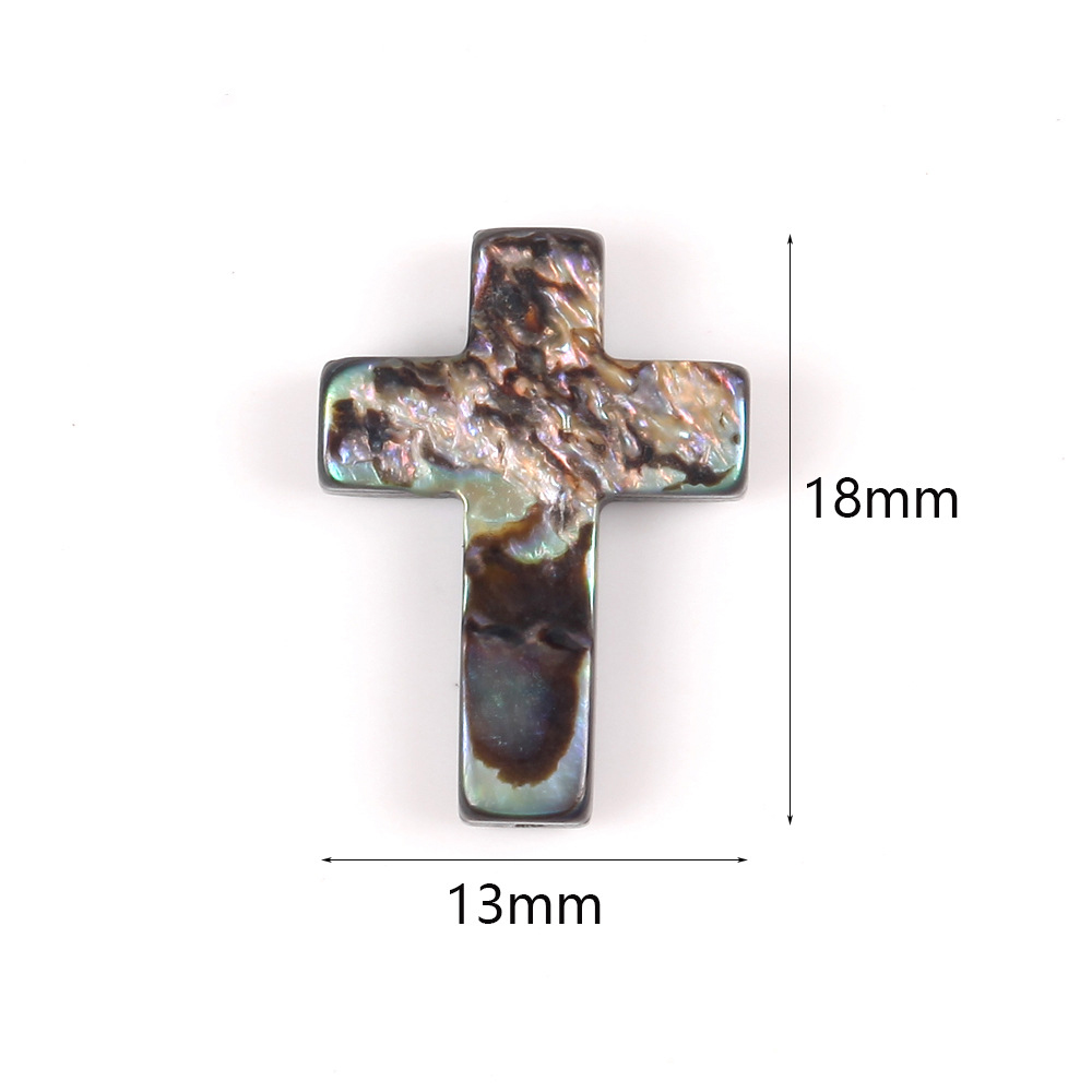 9:13x18mm cross abalone shell