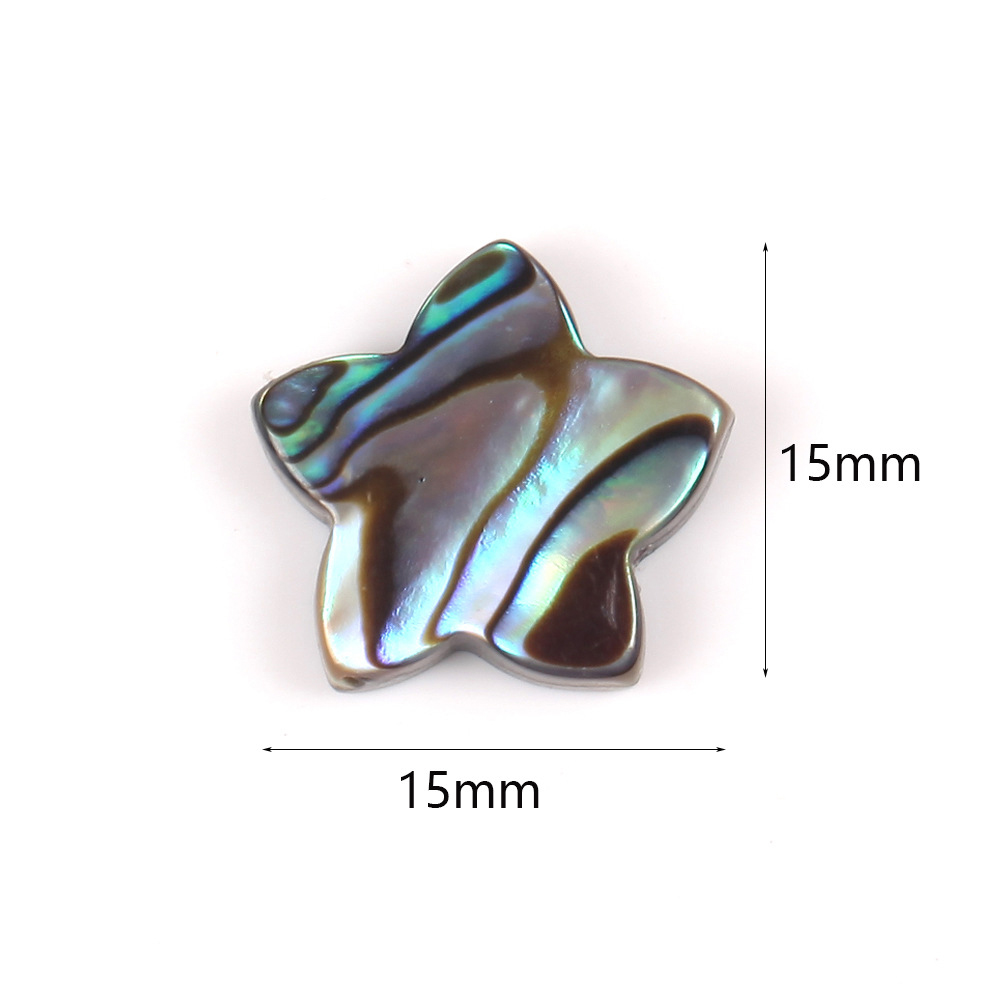 10:15mm five-pointed star abalone shell