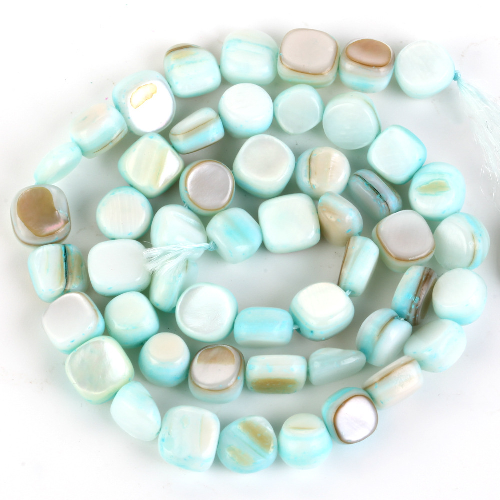15:8mm shaped shell lake blue