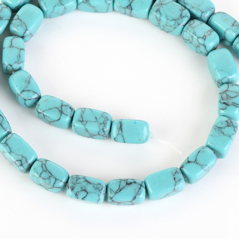 synthetic light blue Turquoise 8x12mm