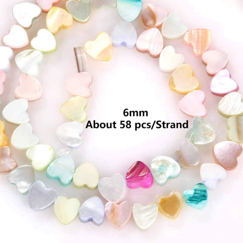 Macaron shell 6mm horizontal hole love