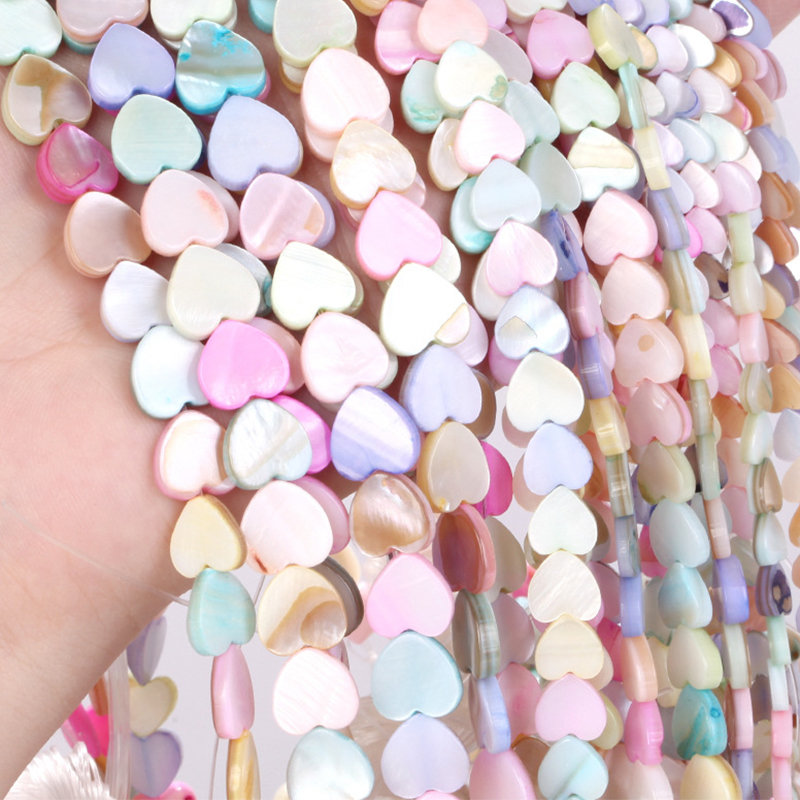 1:Macaroon color shell 6mm vertical hole love