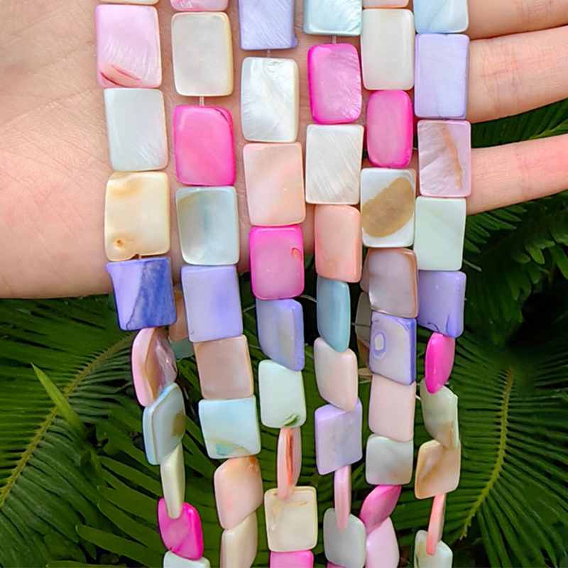 11:Macaroon color shell 10x 15mm square