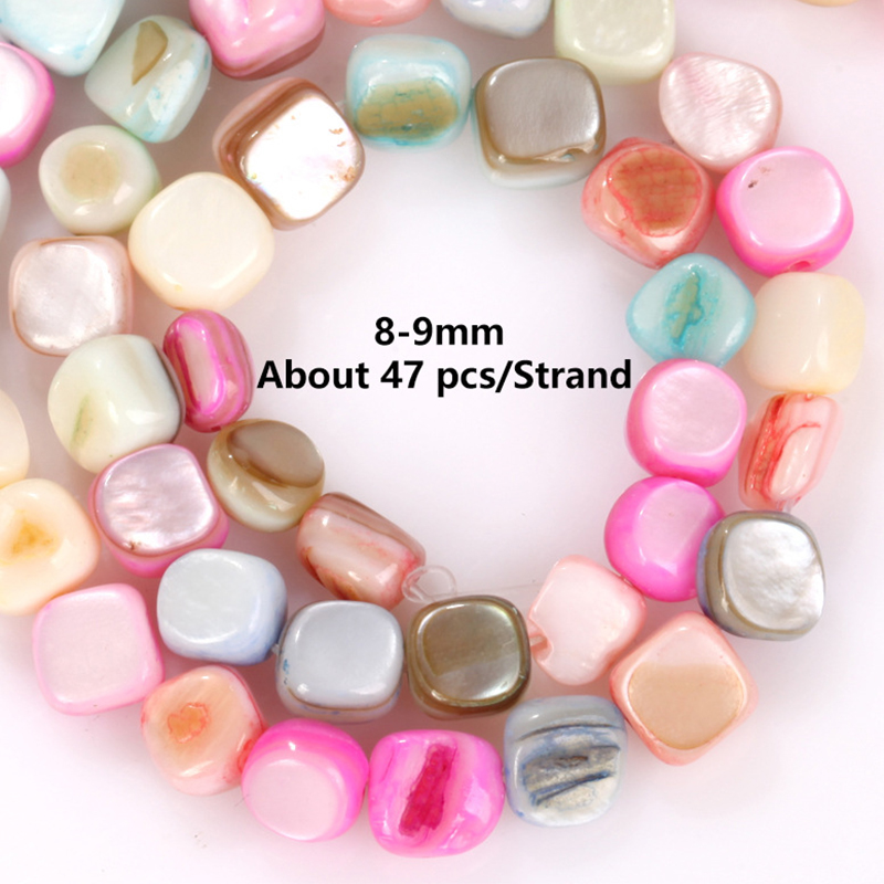 19:Macaron shell 8-9mm white cow head