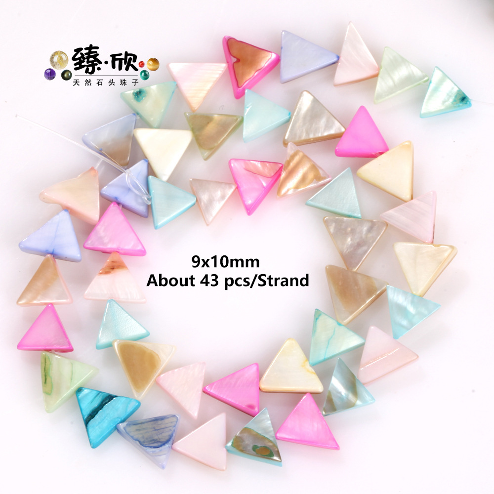 24:Macaron Shell 9x 10mm Triangle