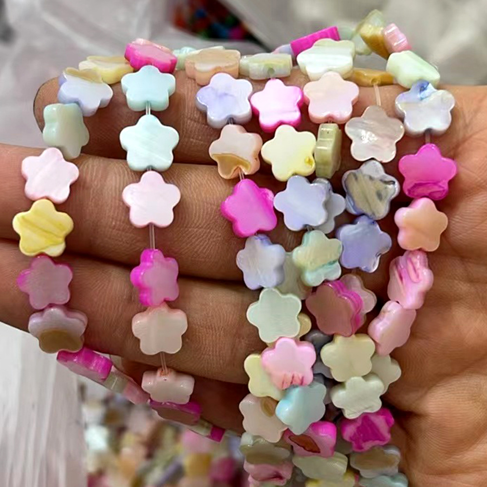 25:Macaron shell 8mm plum blossom