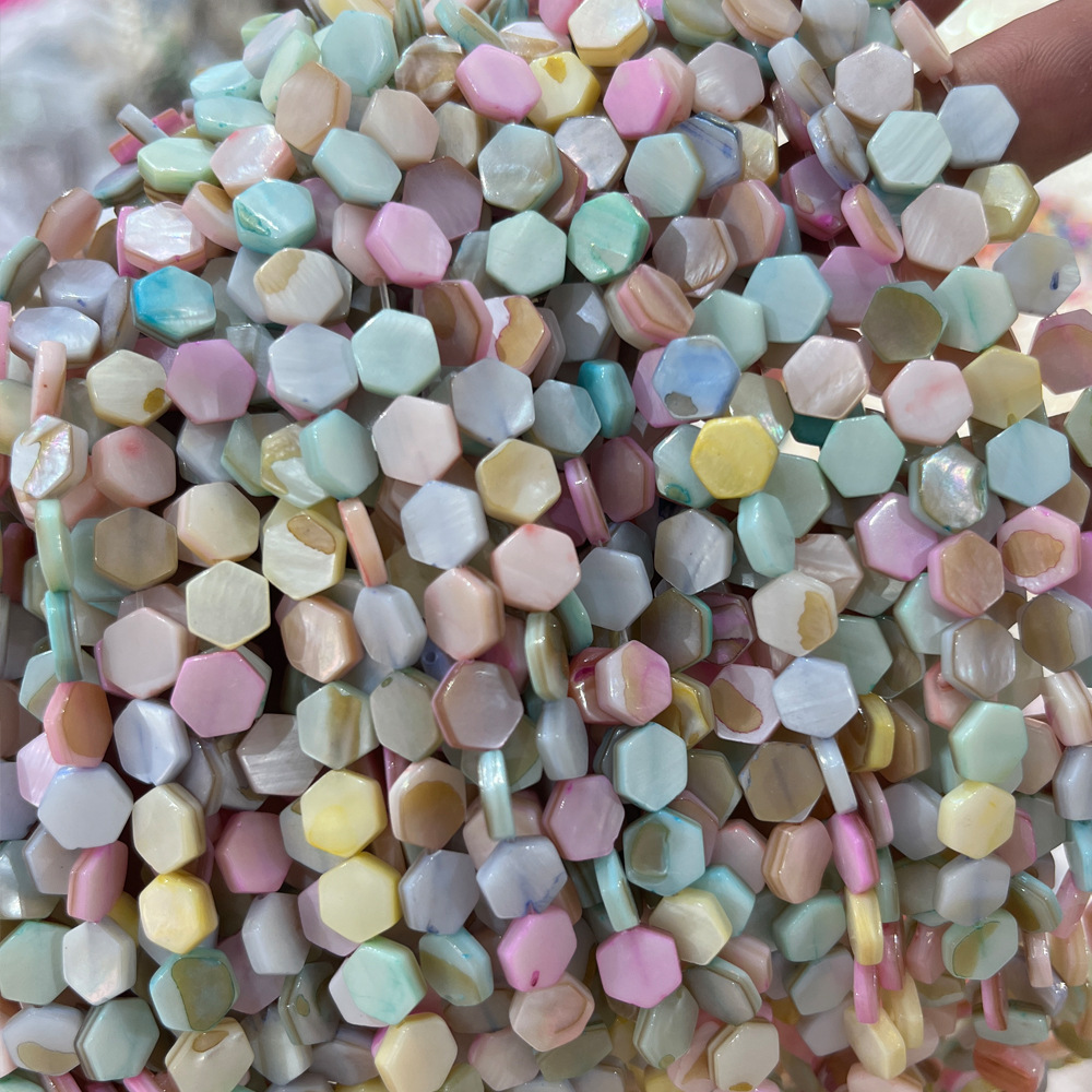 29:Macaron shell 8mm hexagon