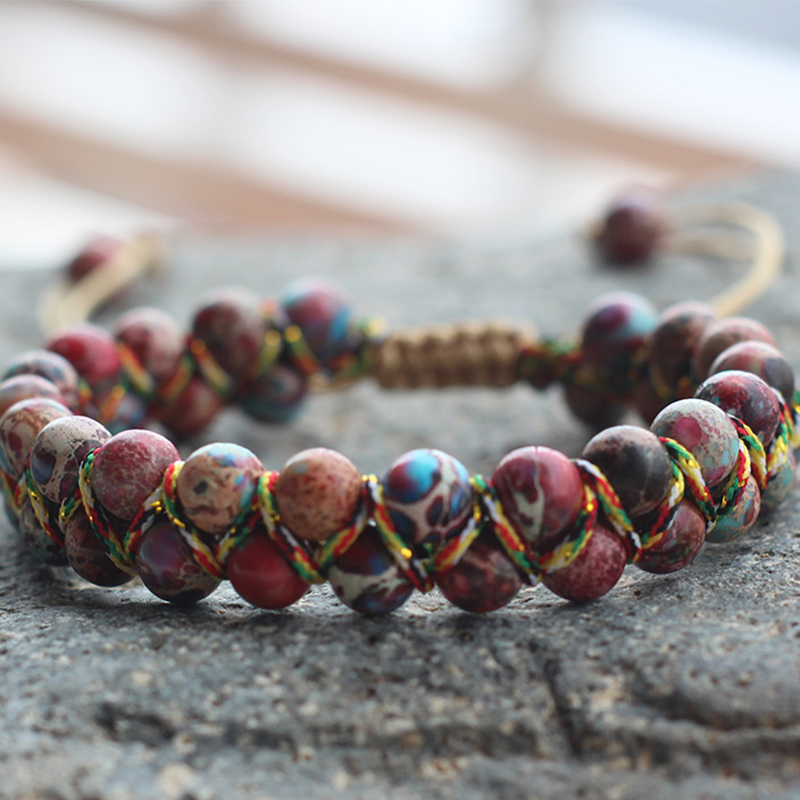 Red and blue emperor stone