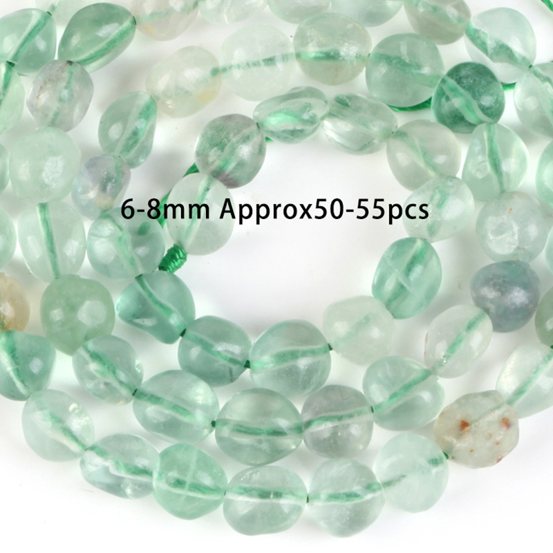 6-8mm conformable green fluorite See picture