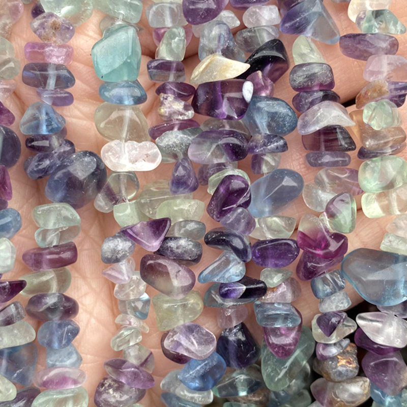 8:16 inches 8-12mm colored stone