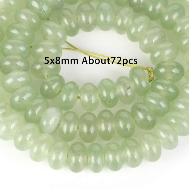 5x8mm abacus beads green grapes see picture
