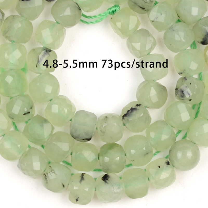 9:5mm natural prehnite cut squares