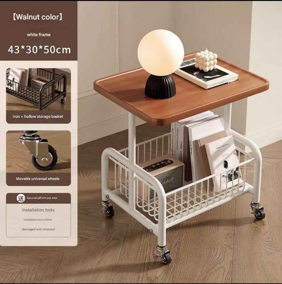 Grooved model walnut-white frame