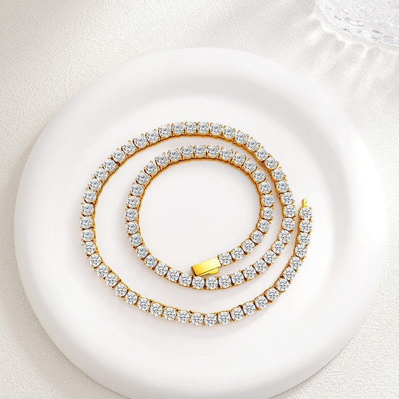 10:4mm wide gold 45cm long n0122g-45