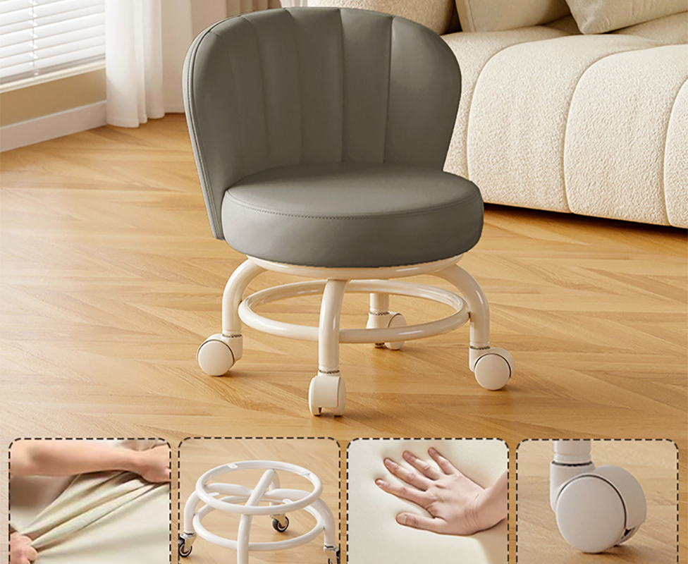 Upgraded carbon steel frame: dark gray [with] wear-resistant and anti-scratch wheels