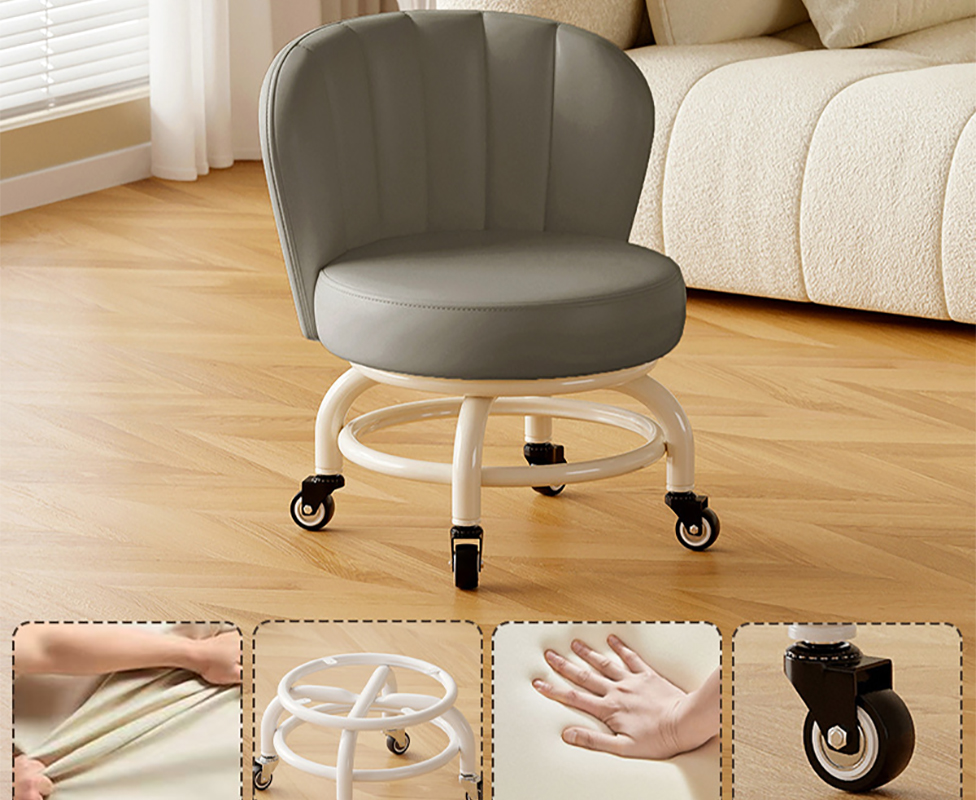 Upgraded carbon steel frame: dark gray [with] gold diamond bearing wheel