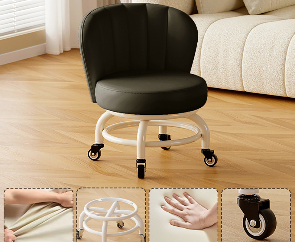 Upgraded carbon steel frame: black [with] gold diamond bearing wheel