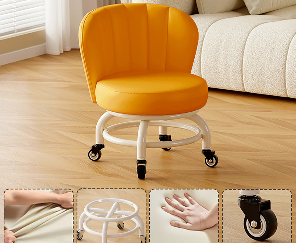 Upgraded carbon steel frame: turmeric [with] gold diamond bearing wheel