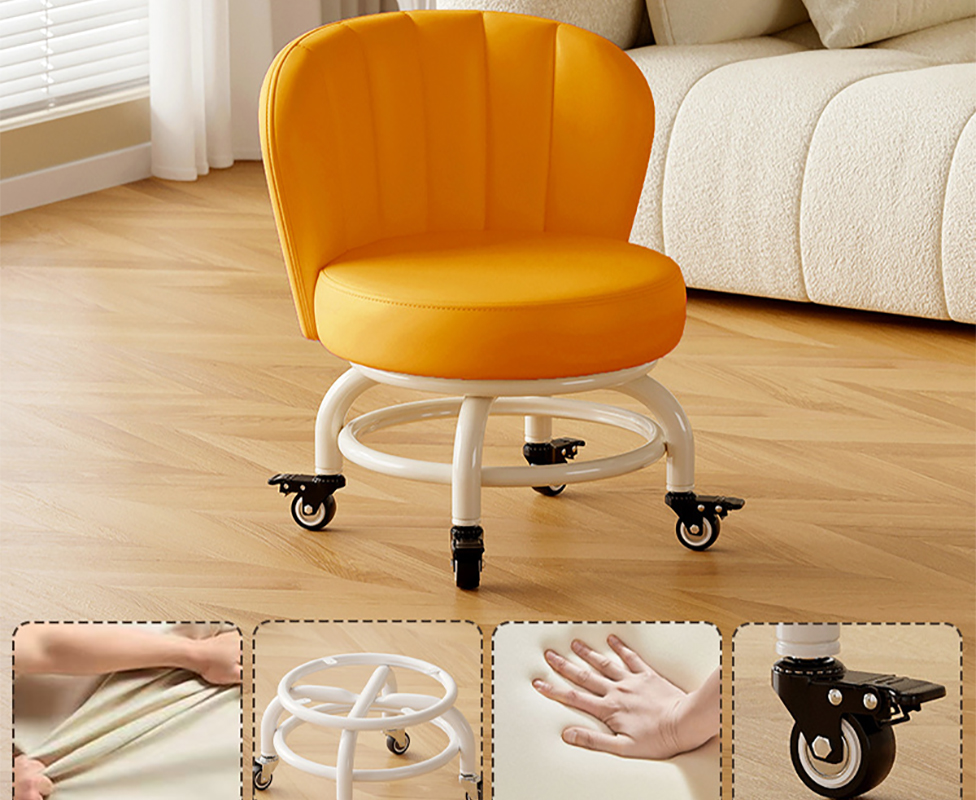 Upgraded carbon steel frame: turmeric [with] gold diamond brake wheels