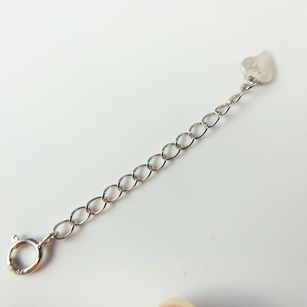 5:Buckle extension chain 5cm   heart-shaped card