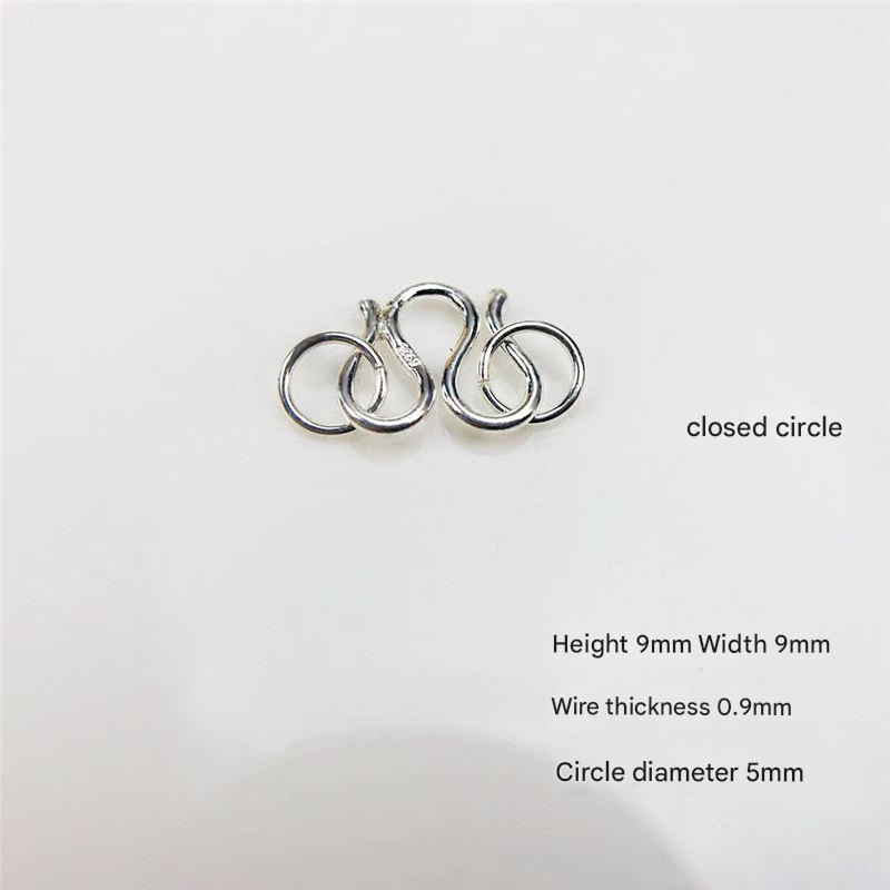 7:Small 0.9mm thick single side open double closed ring