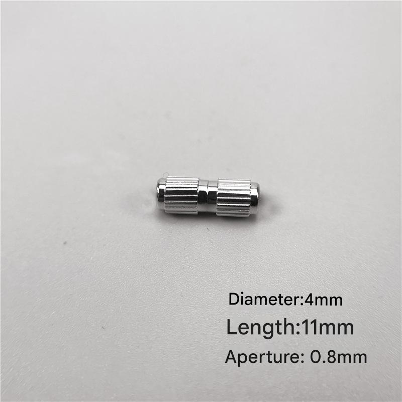 B small screw buckle 4mm silver