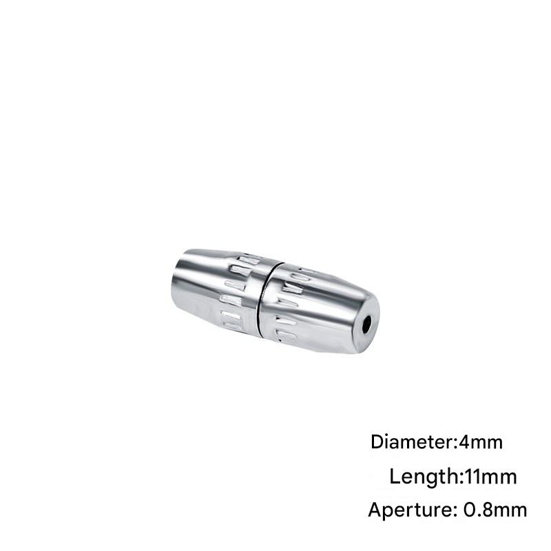 N type small spiral buckle 4mm silver