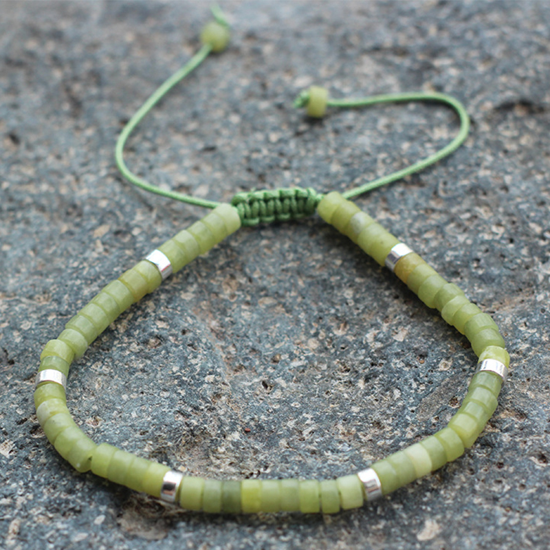 Lemon jade silver spacer