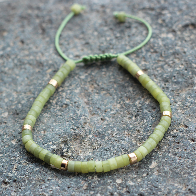 Lemon jade gold spacer