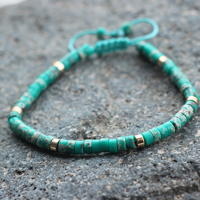 Green emperor stone gold spacer