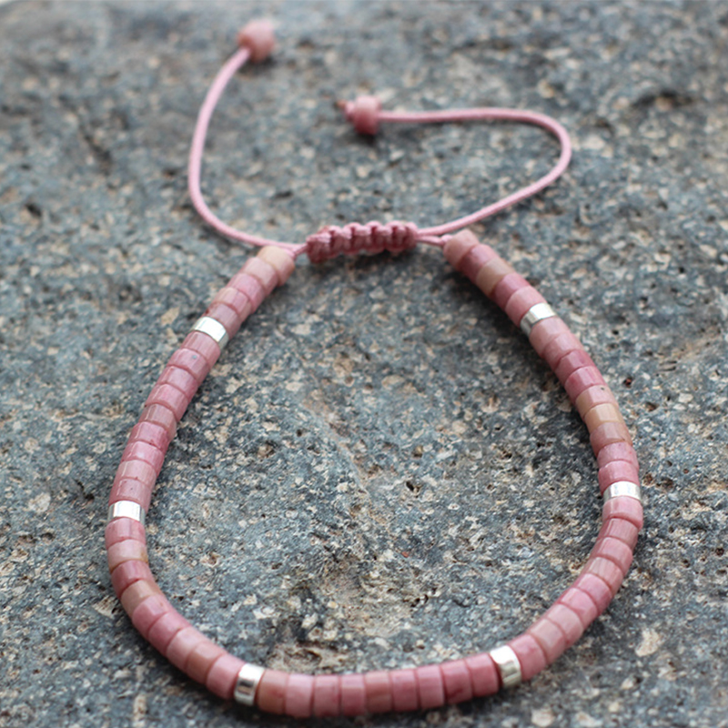 Mahogany grain silver spacer