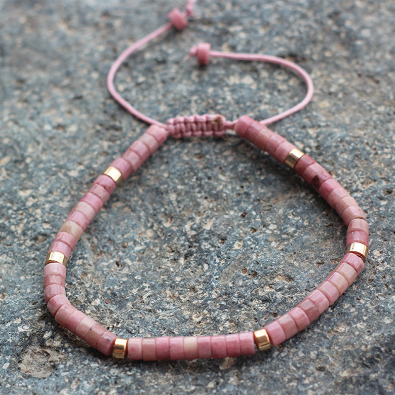 Mahogany grain gold spacer