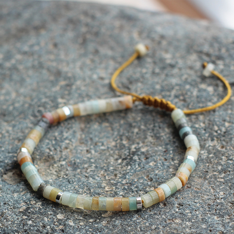 Amazon stone silver spacer