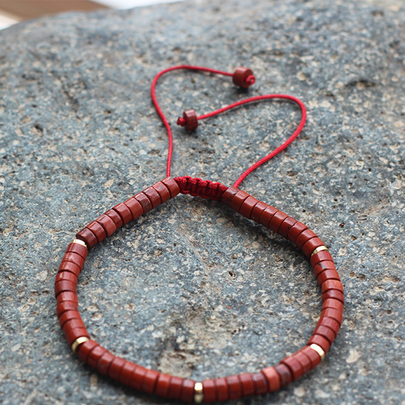 22:Red stone gold spacer