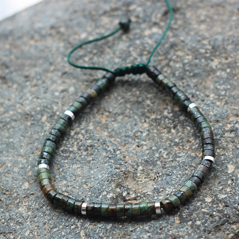 African Turquoise silver spacer