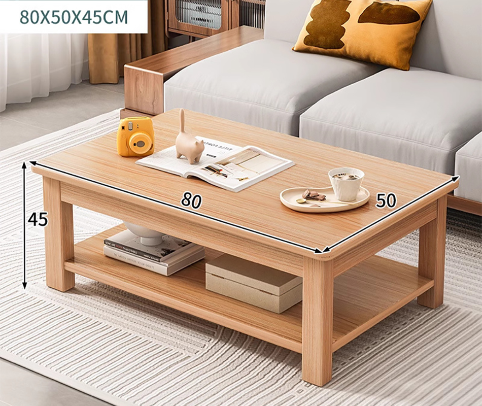 Rubber wood color 80cm (double layer)