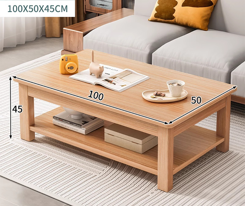 Rubber wood color 100cm (double layer)