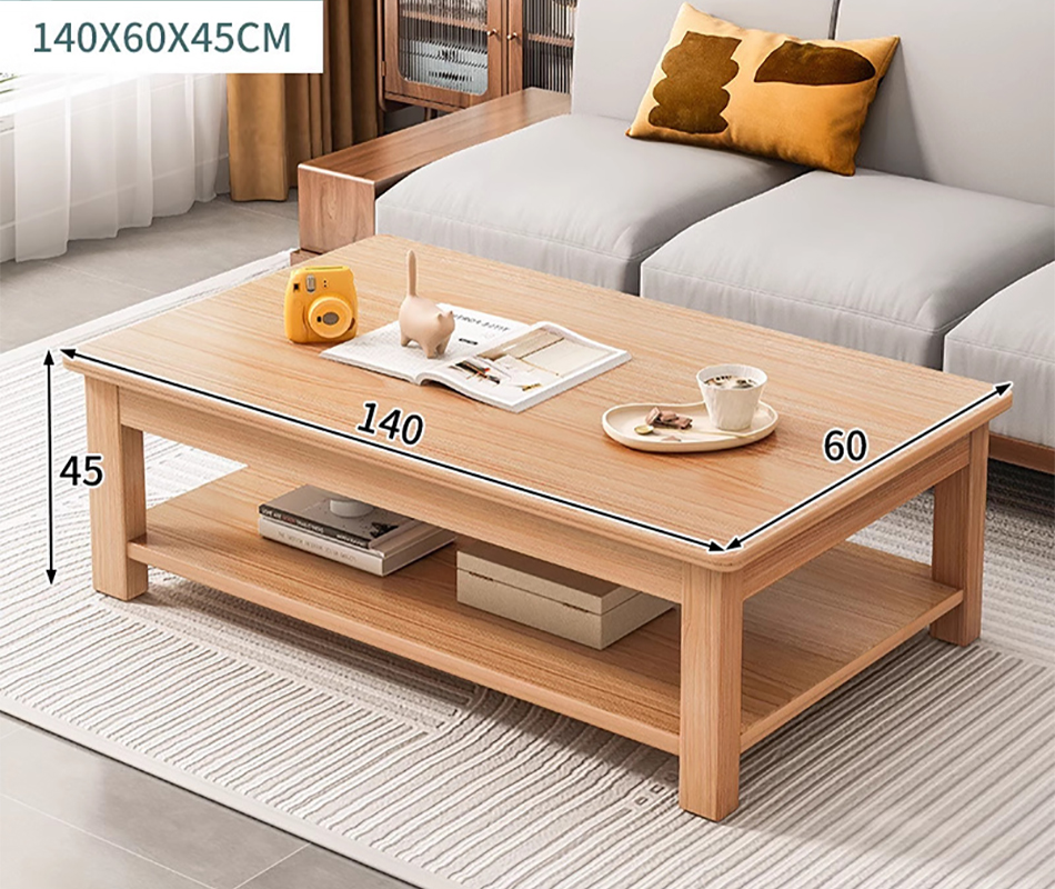 Rubber wood color 140cm (double layer)