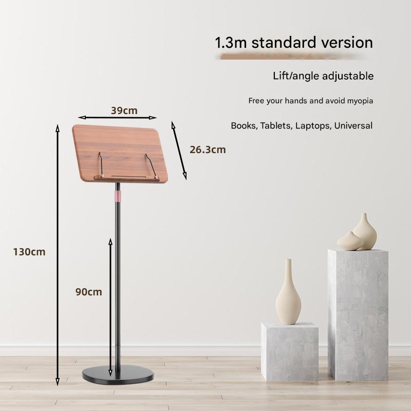 Floor-standing 50cm-1.3m black telescopic model