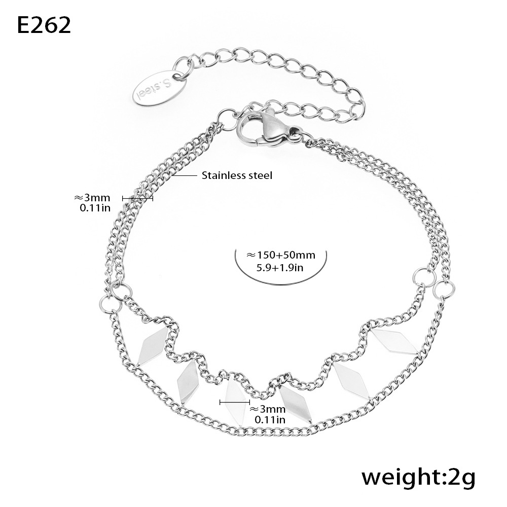 5:Steel-colored bracelet