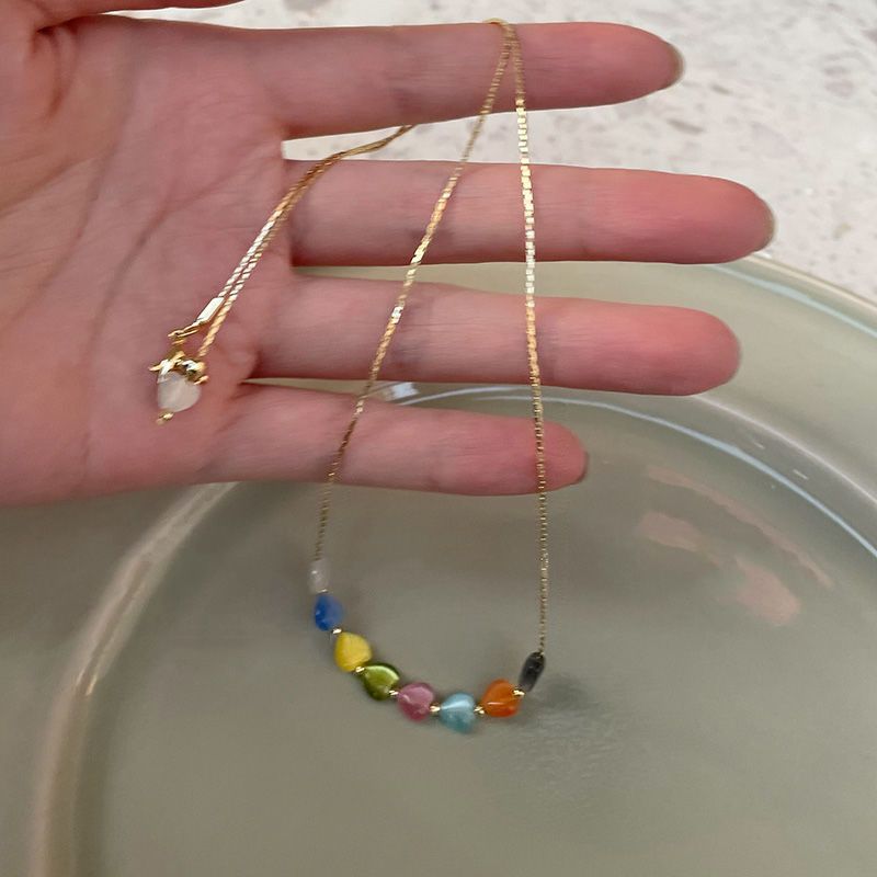 1:Colorful love necklace