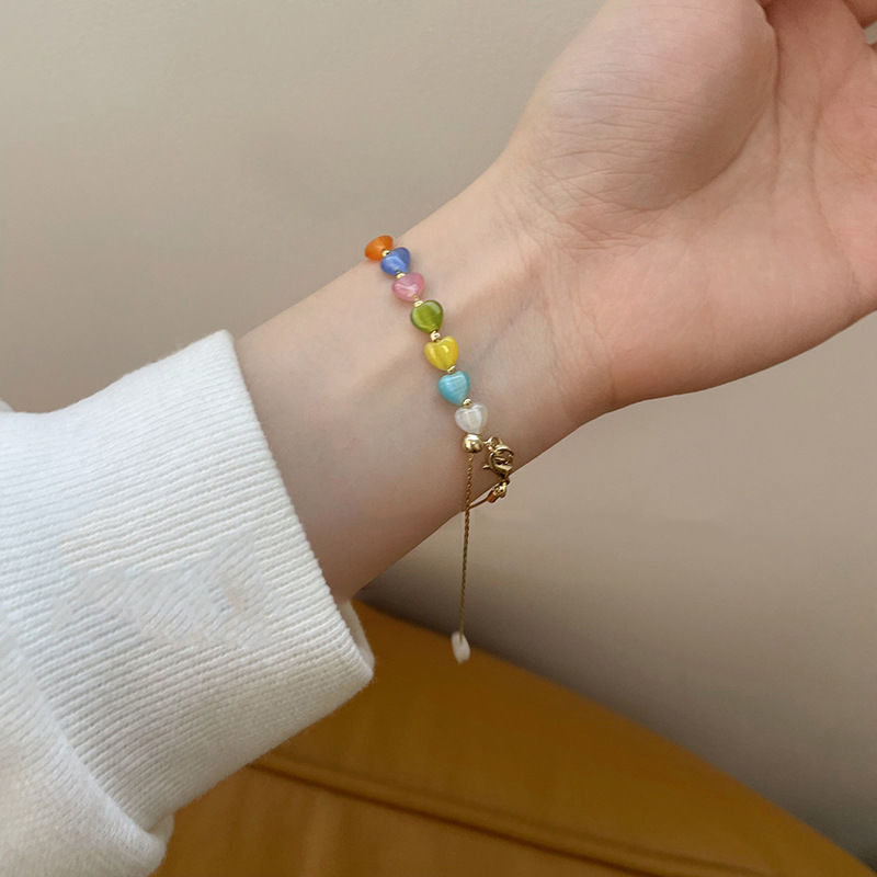 3:Rainbow love bracelet