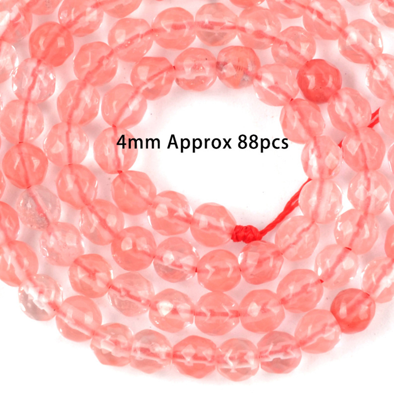 8:4mm cut watermelon red