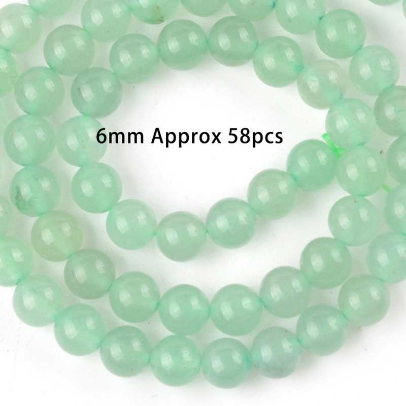 6mm natural green aventurine Size