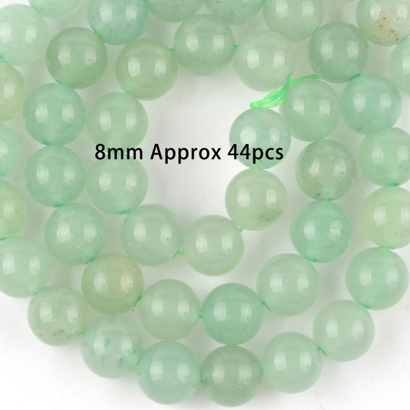 8mm natural green aventurine Size