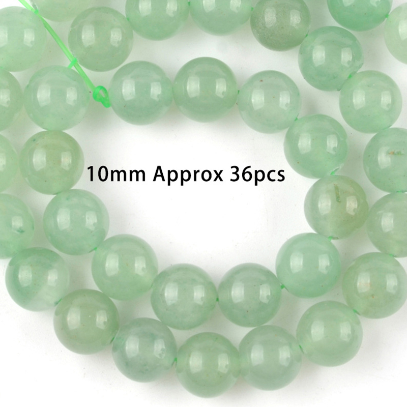 10mm natural green aventurine Size