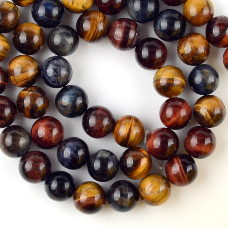 Tricolor Tiger Eye 6mm/58pcs