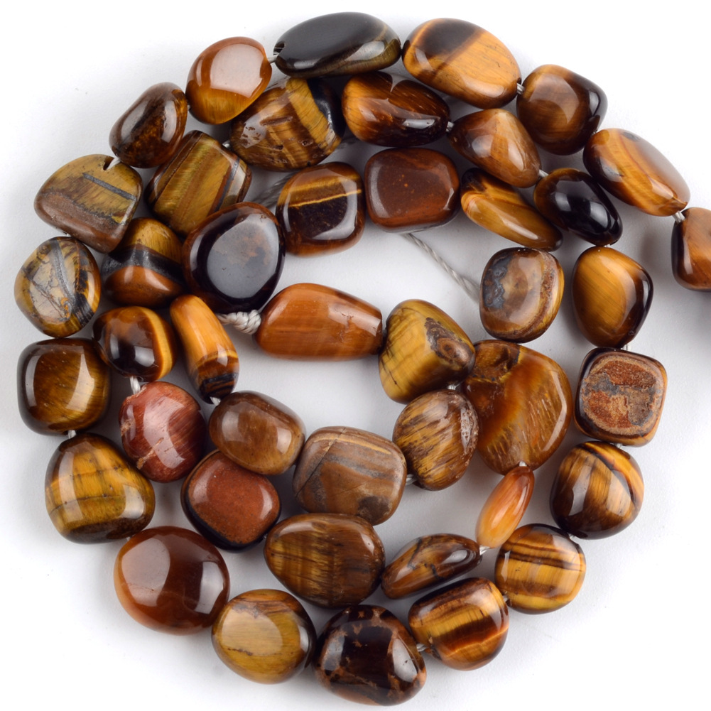 8-10mm shaped yellow tiger eye