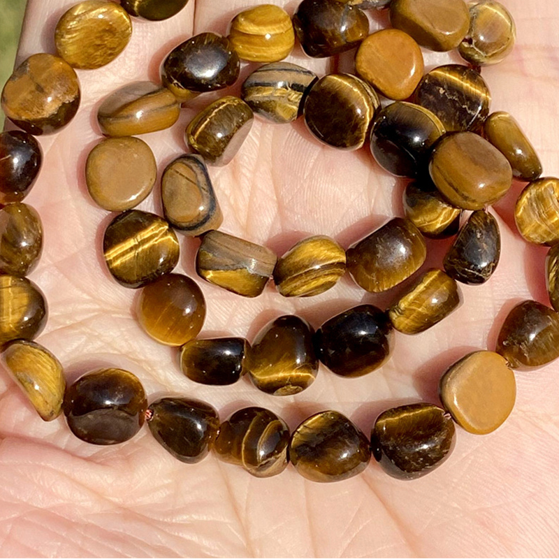 3:With shape Yellow Tiger Eye 8-10mm